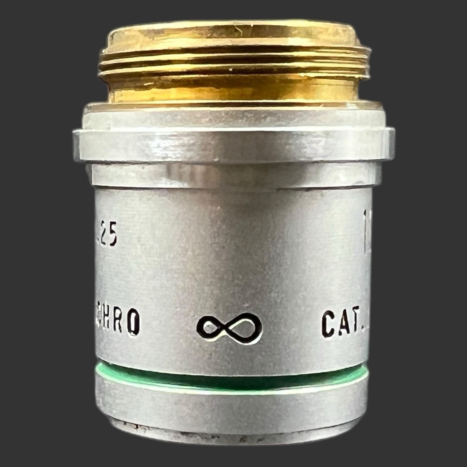 AO American Optical 10/.25 Plan Achro Microscope Objective Lens Cat.1019 Austria