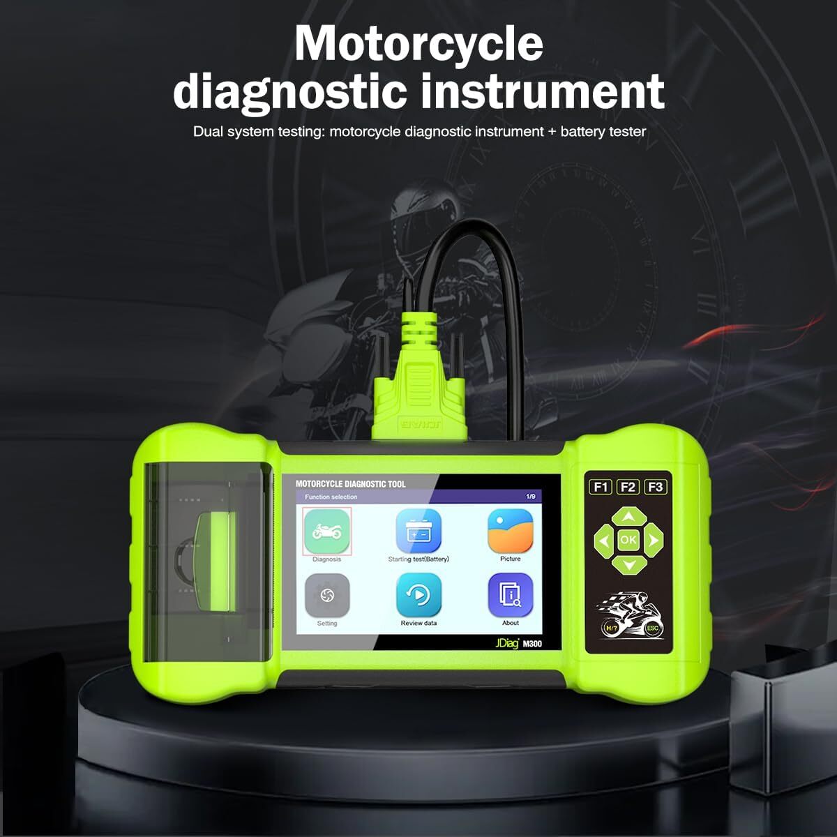 JDiag M300 Full Version Motorcycle Diagnosis OBD2 Scanner Moto Fault Code Reader
