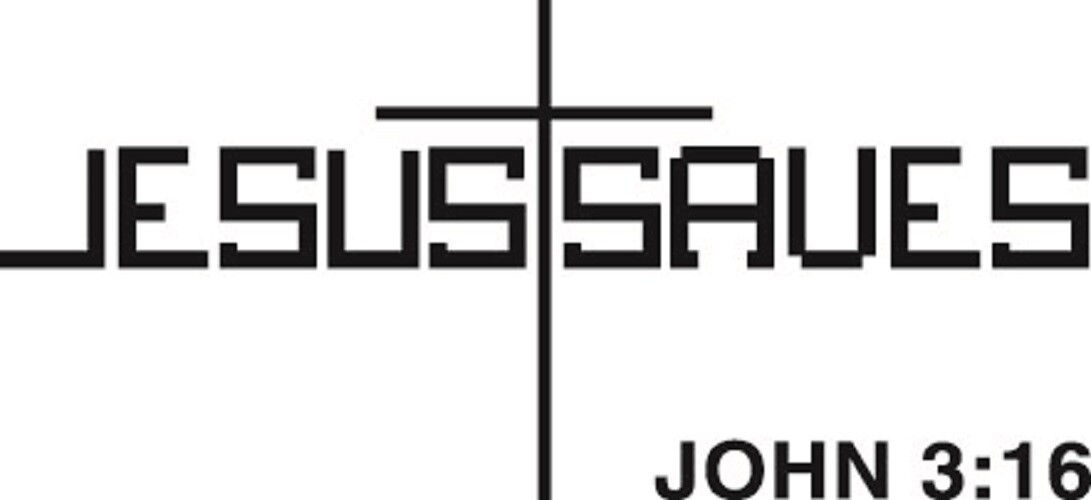 Jesus Saves John 3:16 Vinyl Indoor Outdoor Car Truck Window Decal Sticker