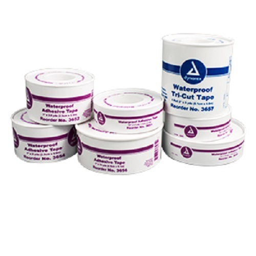2 Pack Waterproof Adhesive Tape 1"x15' Plastic Spool First Aid Emergency Kit
