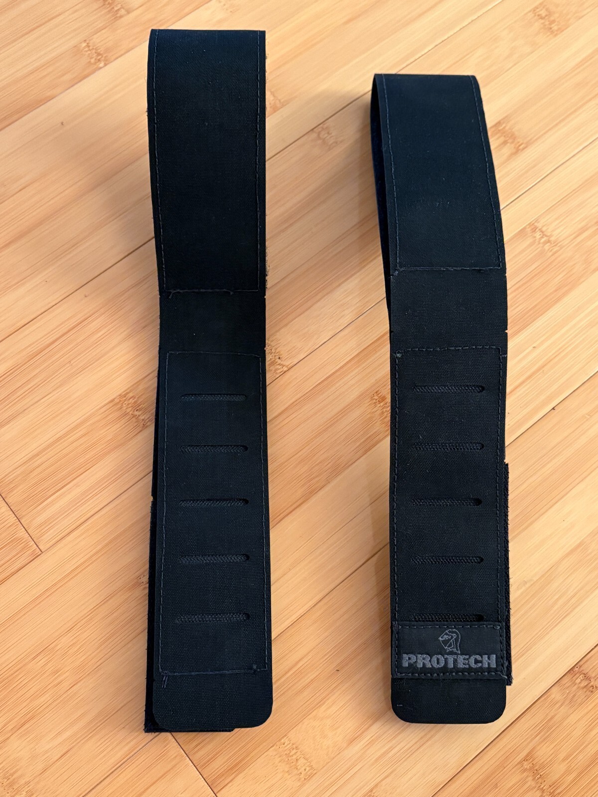 PROTECH Tactical Shoulder Strap Pair Black Laser Cut Molle Webbing 296X2 Inch