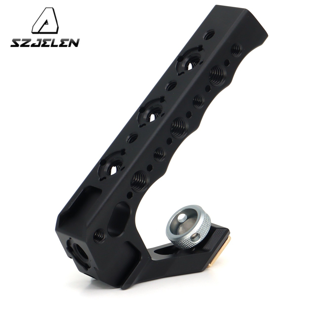 Top Handle Camera Grip wIth Cold Shoe Base for DSLR Camera Cage with 3/8" 1/4"