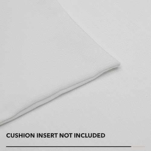 Deconovo Decorative Throw Pillow Covers - 18" x 18" (Pack of 4) Natural White