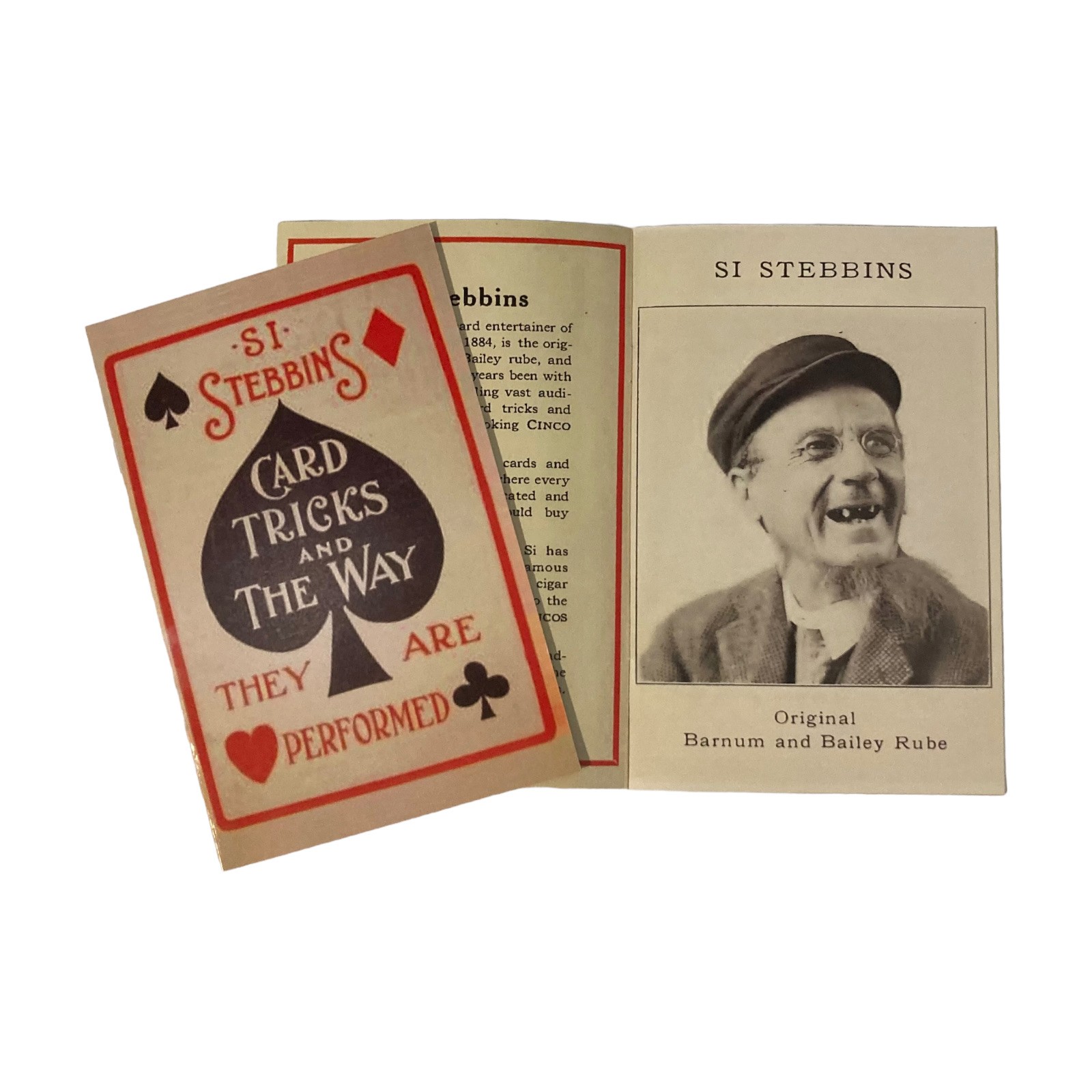 CARD TRICKS AND THE WAY THEY ARE PERFORMED SI STEBBINS / Card Magic Instructions
