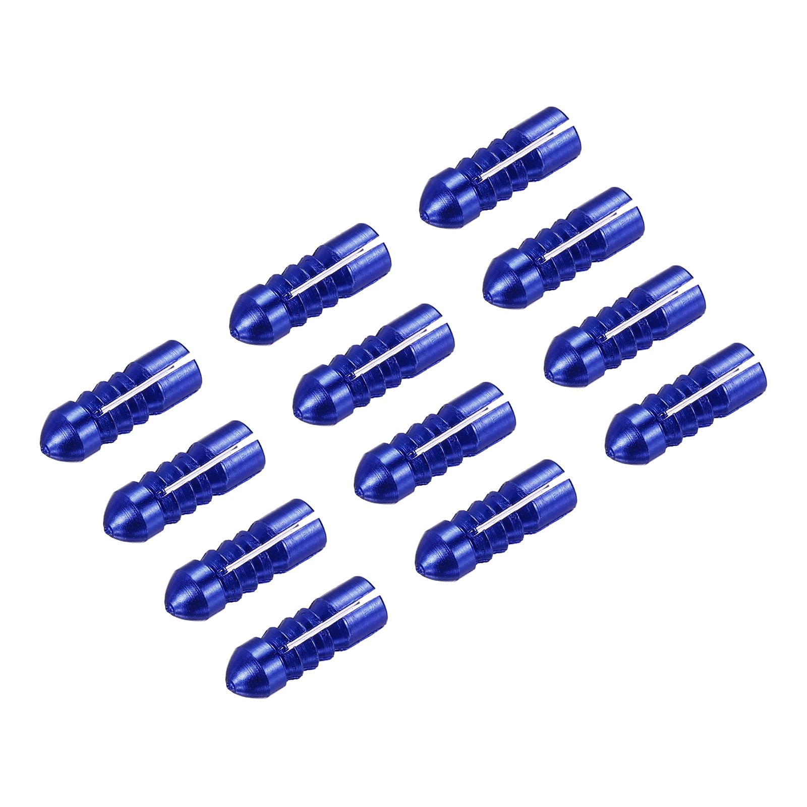 12pcs Dart Flight Protectors Aluminum Alloy Dart Wing Protectors Blue