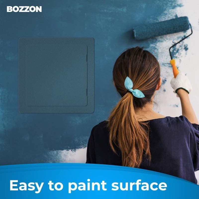 Impact-Resistant 8x8 Access Door - Flexible Mounting & Removable Hinged Design