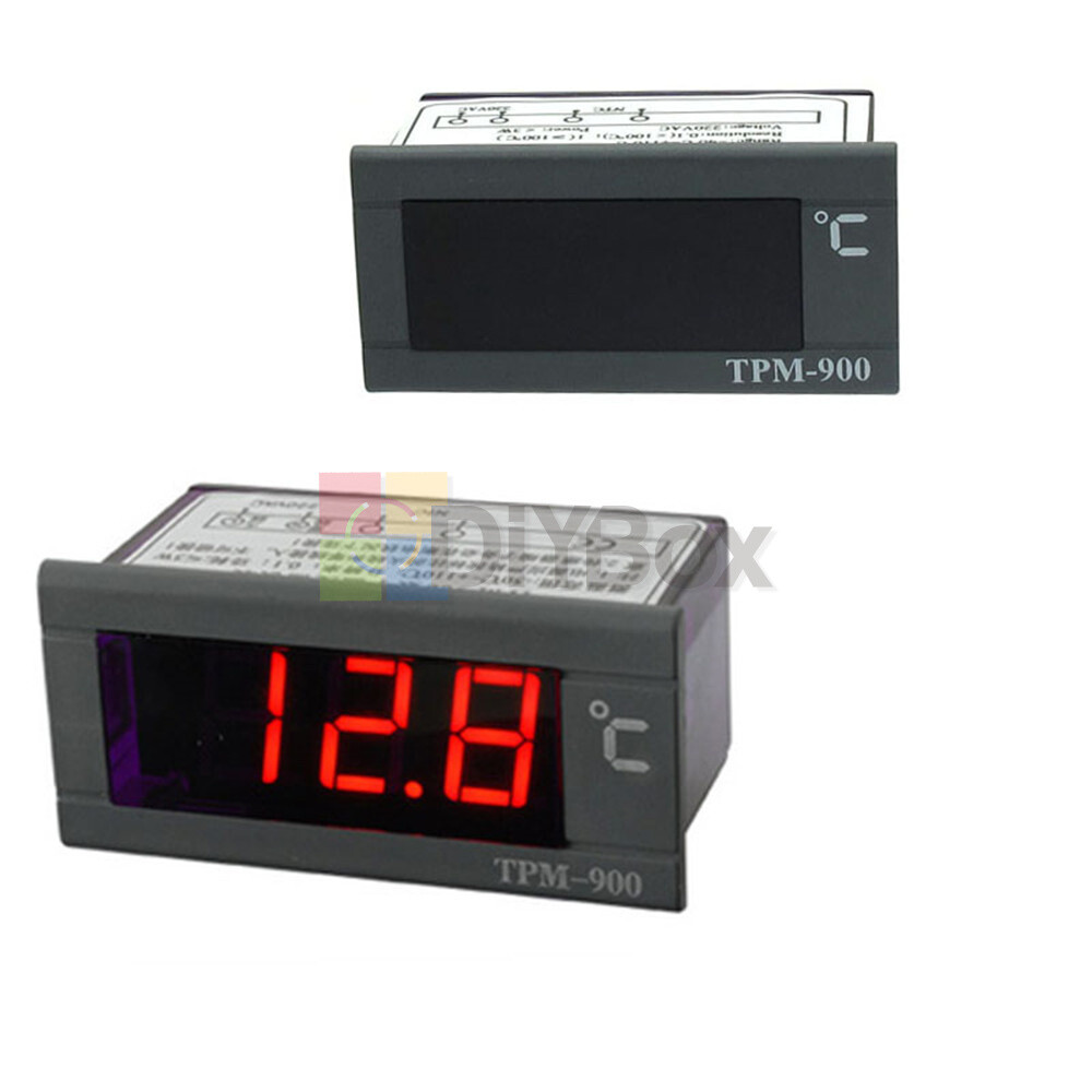 TPM-900 220V Digital Temperature Controller LED Panel Meter with Sensor