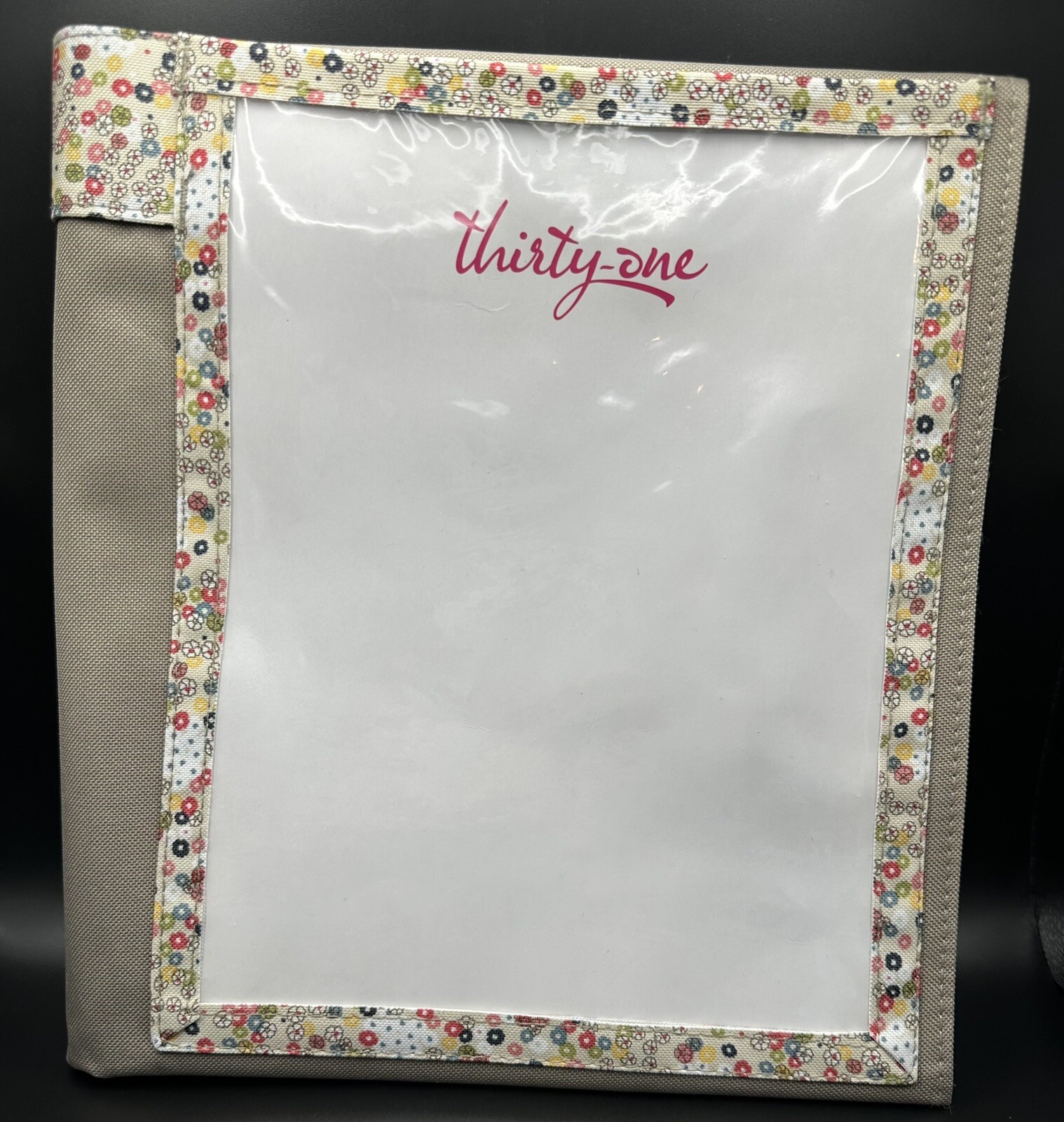 Thirty One Hang Up Home Organizer Free Spirit Ditzy w/ Pockets And Dry Ease New