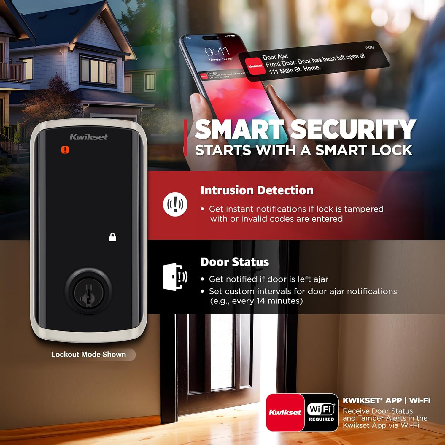 Halo Select Smart Lock Keyless Entry Door Lock Wi-Fi and Matter Enabled Deadbolt
