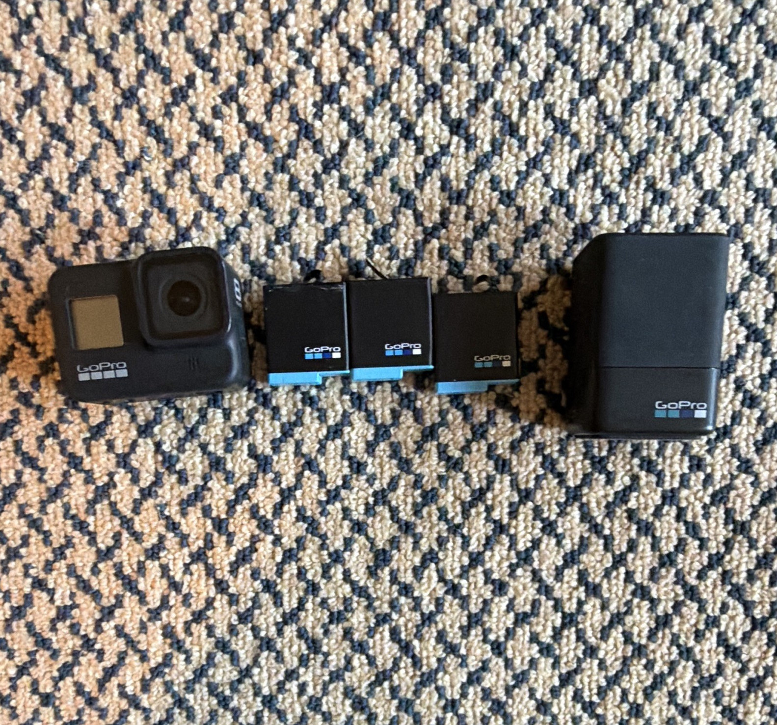 GoPro HERO8 Black Action Camera Bundle w/ 3 Batteries & Dual Charger