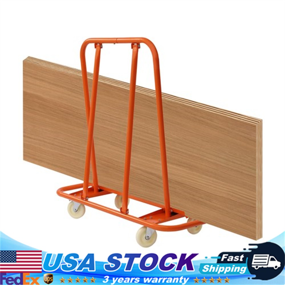 3000 lbs Drywall Sheet Cart - Plywood Panel Dolly Trolley Truck 4 Swivel Wheels