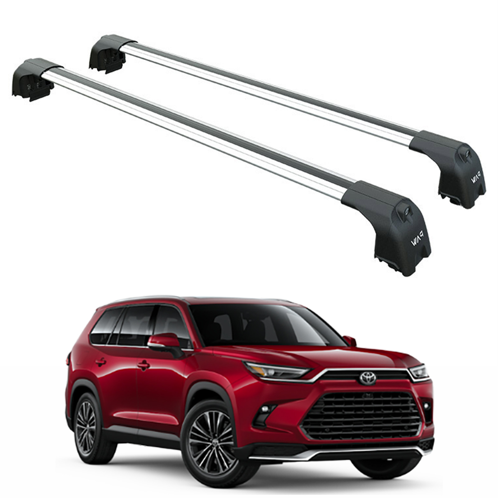 For Toyota Highlander 2020-2025 Roof Rack Cross Bars Metal Bracket Flush Rail Al