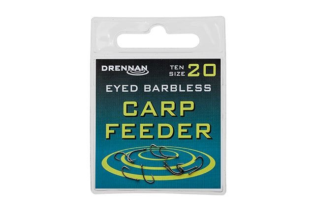 Drennan Eyed Barbless Carp Feeder Hooks NEW Match Fishing *Full Range*