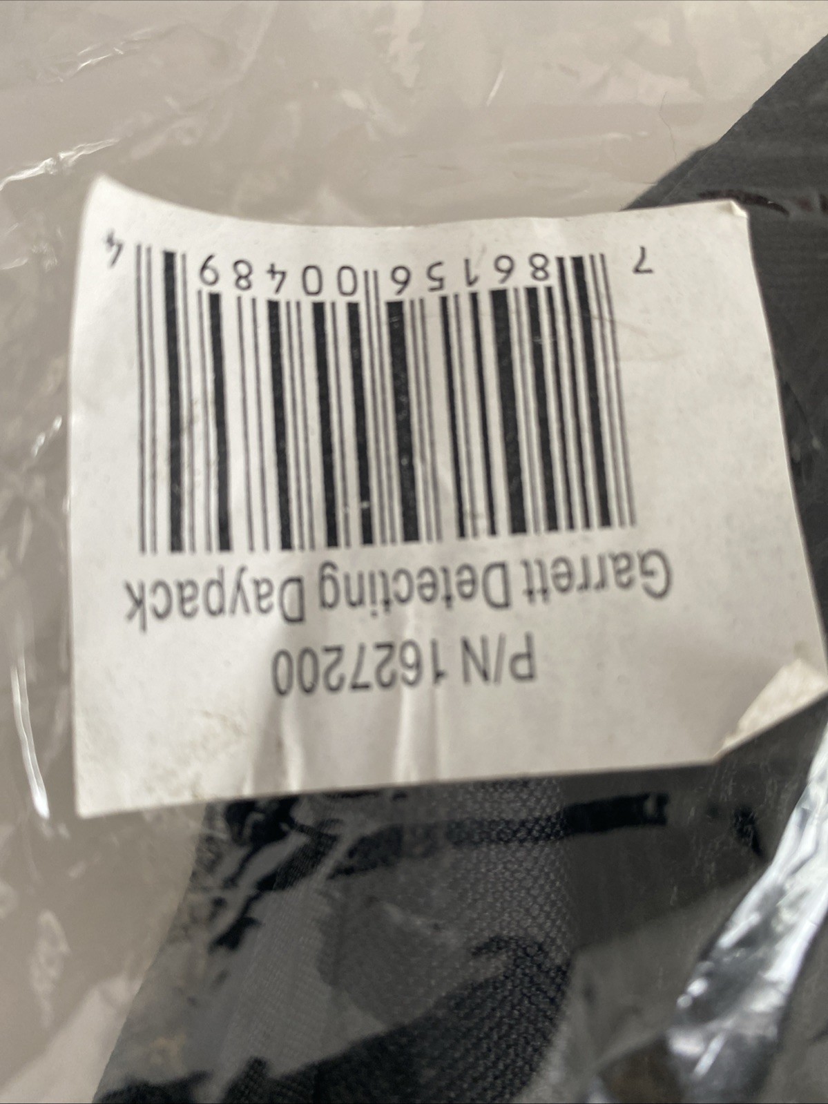 GARRETT DETECTING DAYPACK BLACK 1627200 NEW