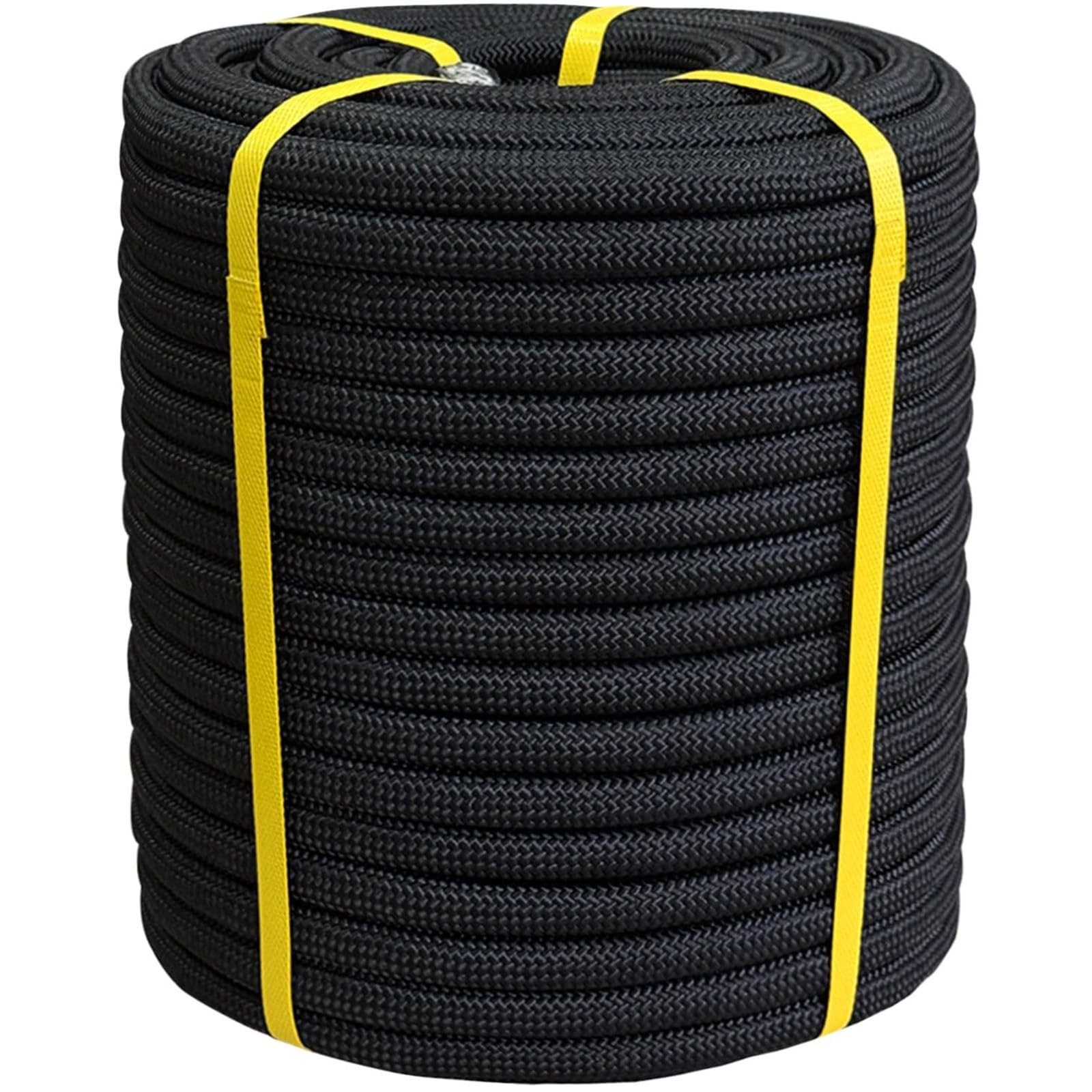 3/4 Inch x 100 Feet Double Braided Arborist Rigging Rope - Heavy Duty Polyest...