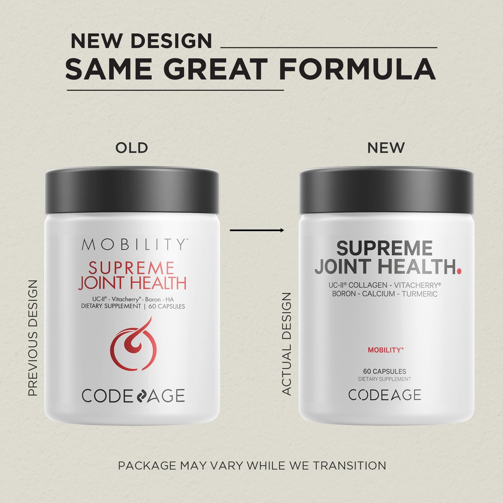 Support Joint Flexibility - Codeage UC II Collagen Supplement 60ct