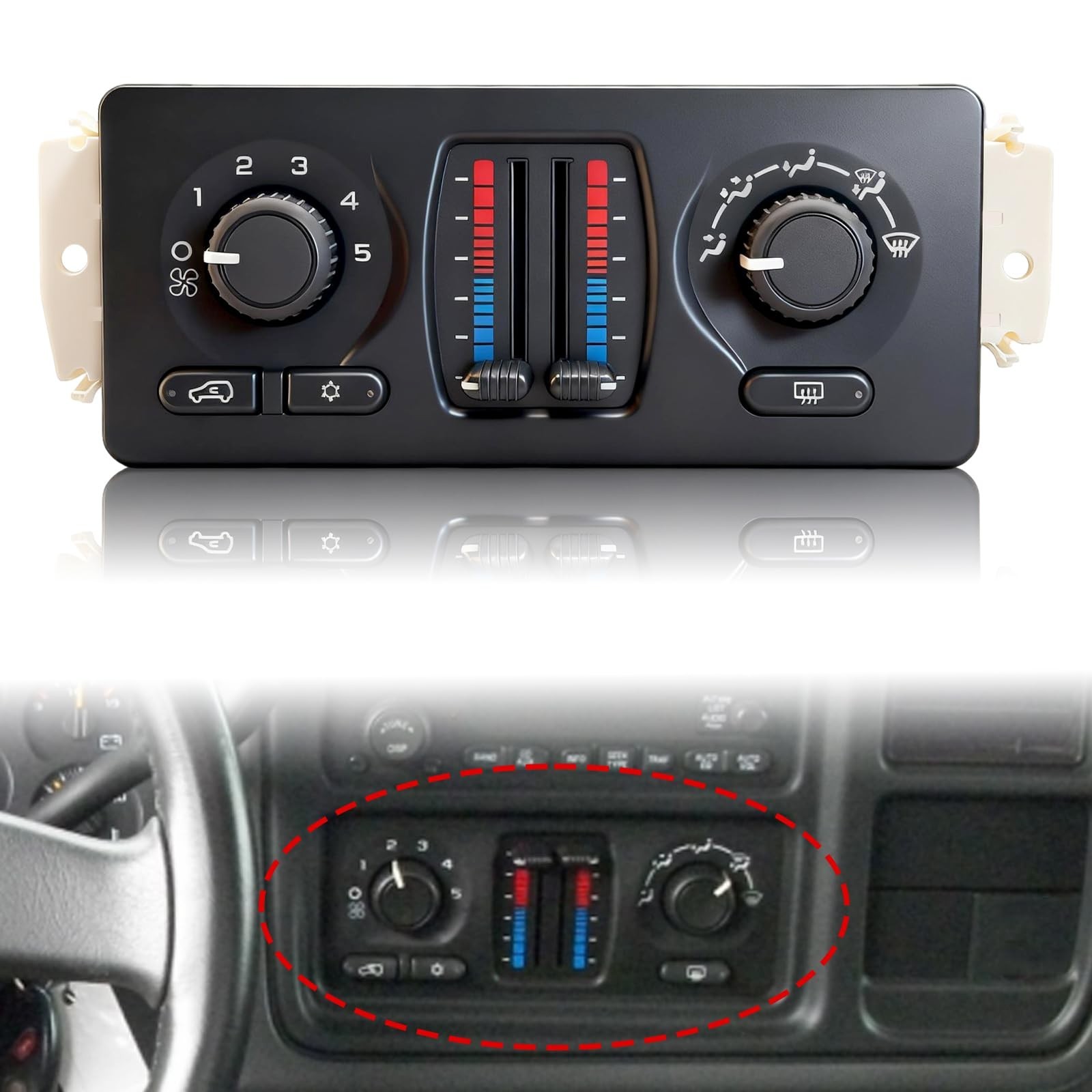 599-210XD Climate Control Module Heater Control Fit for 2003-2009 Chevy Silve...