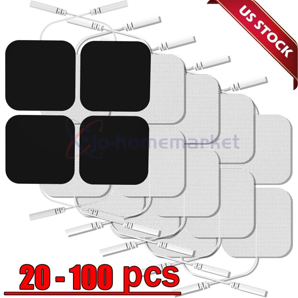 20-100PCS  TENS Electrode Pads EMS Muscle Stimulator Replacement  2X2