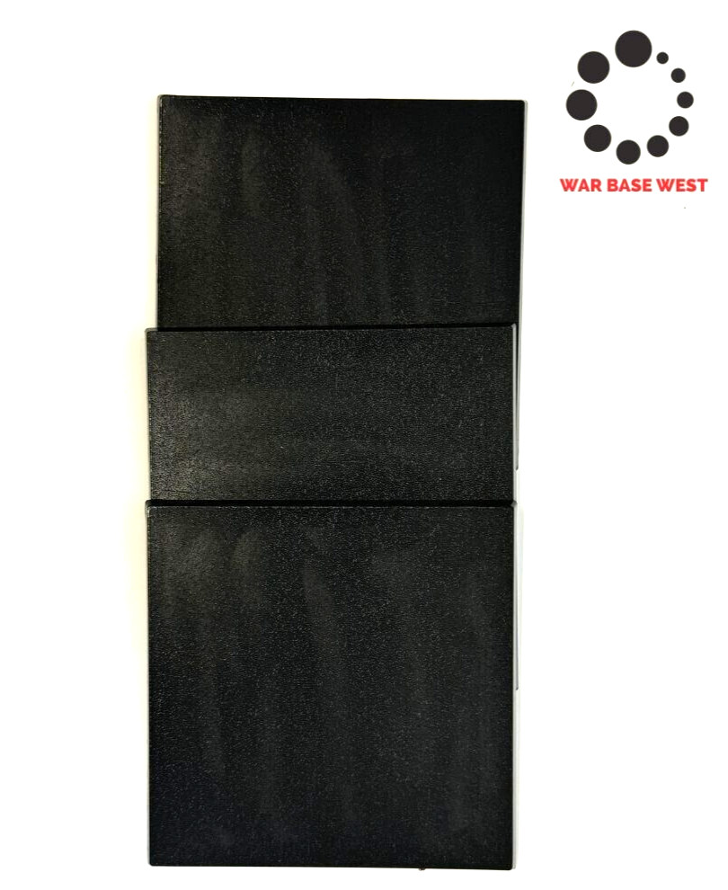 Lot Of 3 100mm x 100mm Square Bases Used For Wargaming