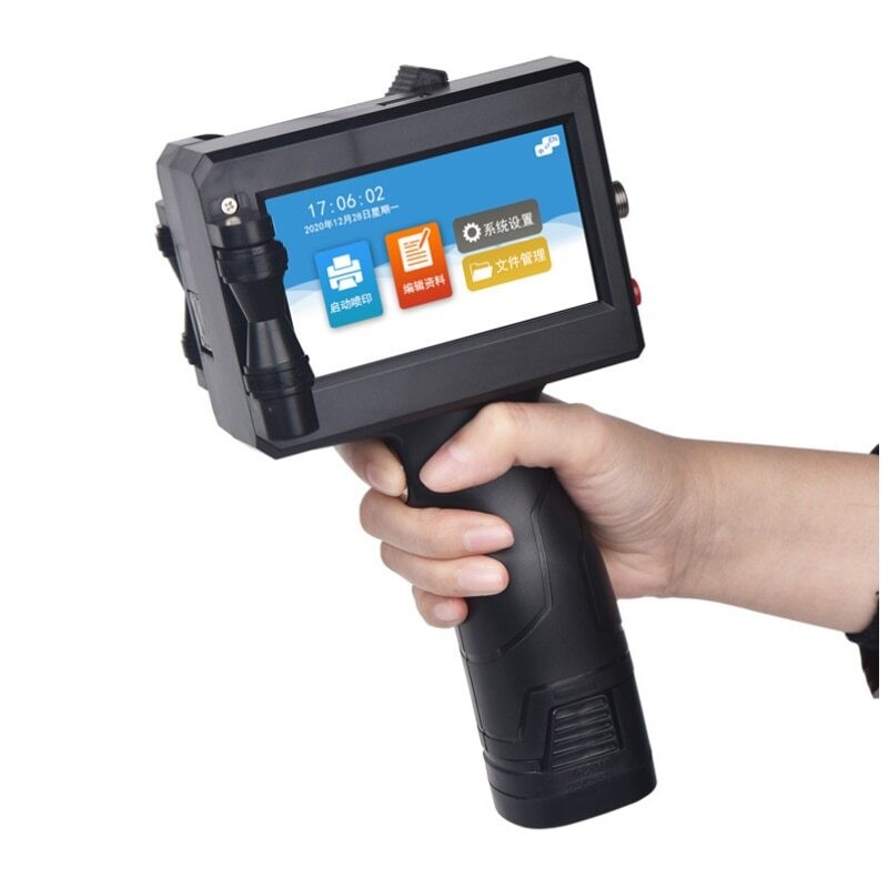 Language Inkjet Printer Production Plastic Carton Hand Jet Handheld Thermal