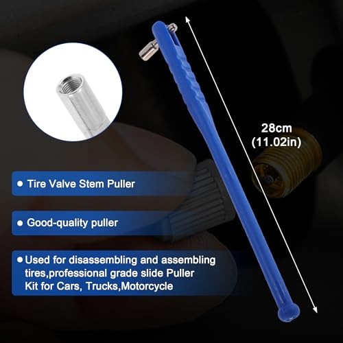 Tire Valve Stem Puller Set TR413 Valve Stem Multi-Function Wrench Puller for
