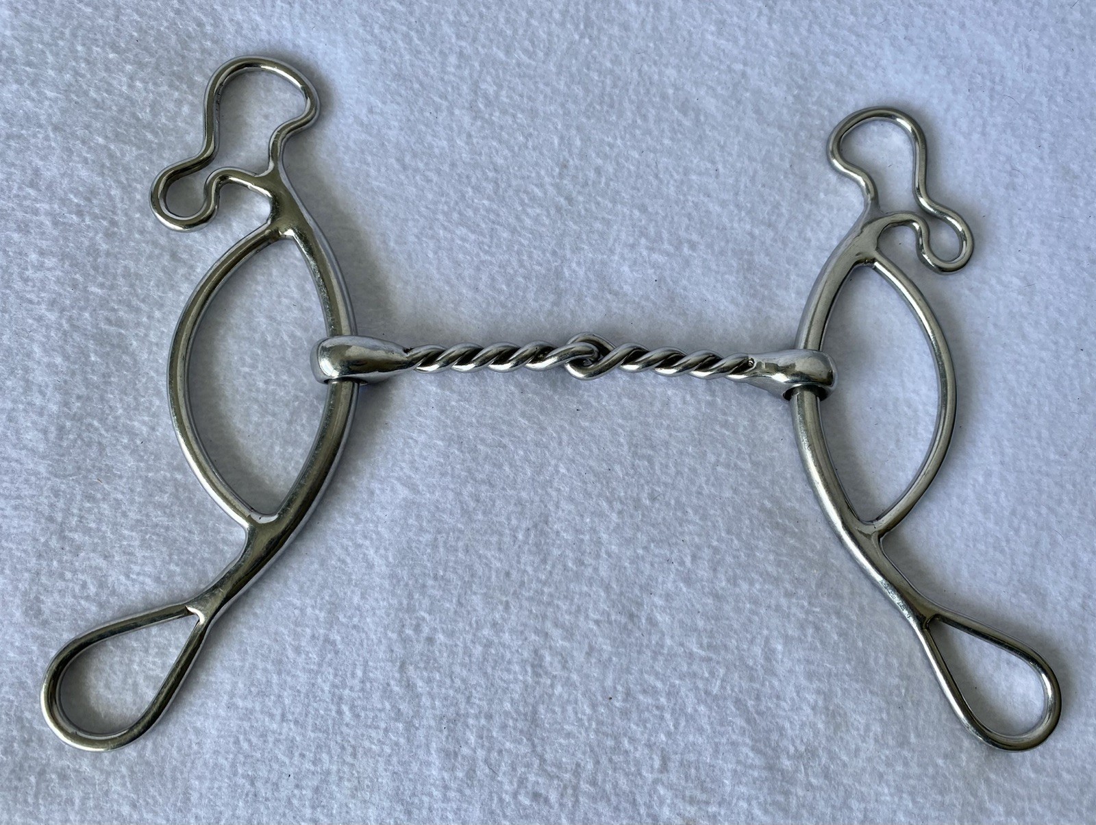 Very Nice QUALITY HeavyDuty STAINLESS Steel 5" Medium Twisted Mouth GAG Bit