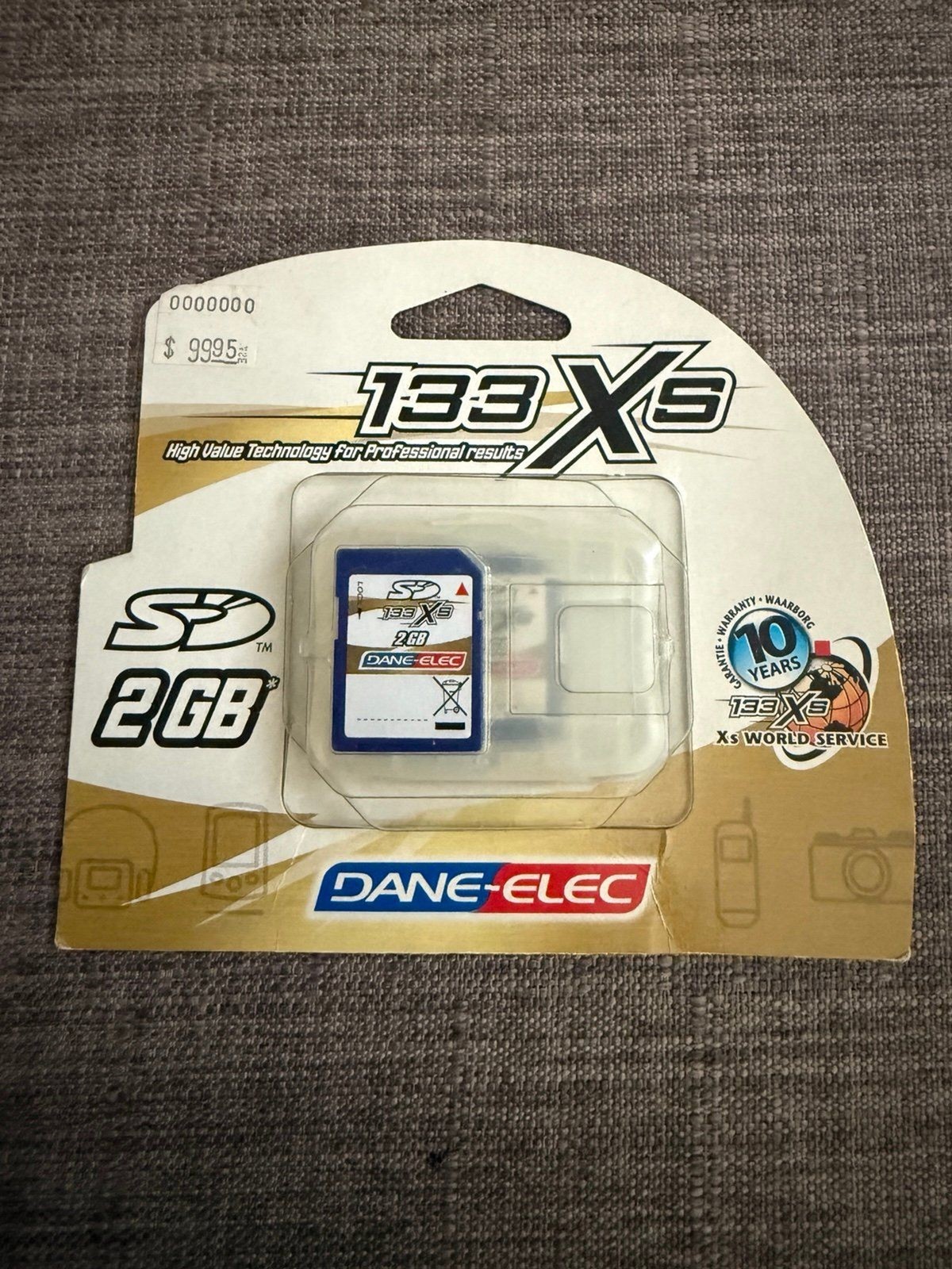 NIP DANE-ELEC Memory 133 Xs High-Speed Series 2GB SD Memory Card