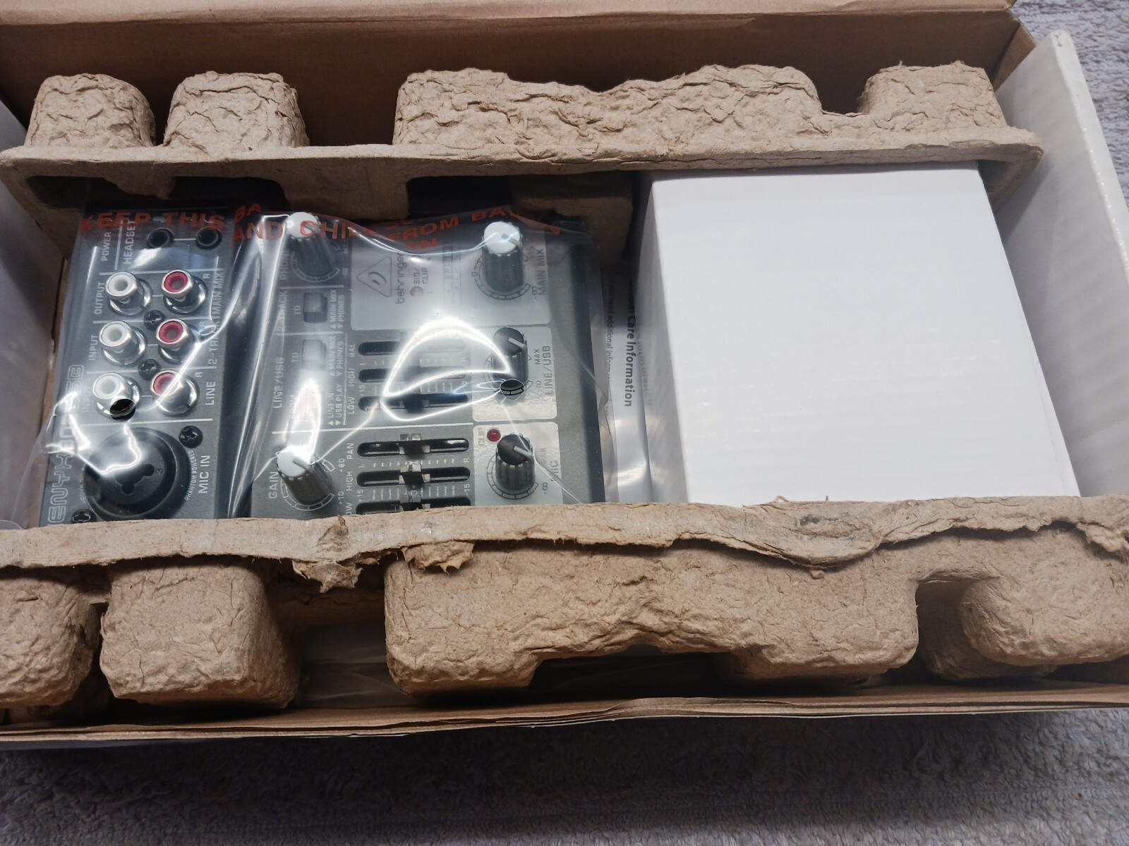 Behringer XENYX 302USB Audio Interface Mixer 5 Inputs BRAND NEW OPENED BOX