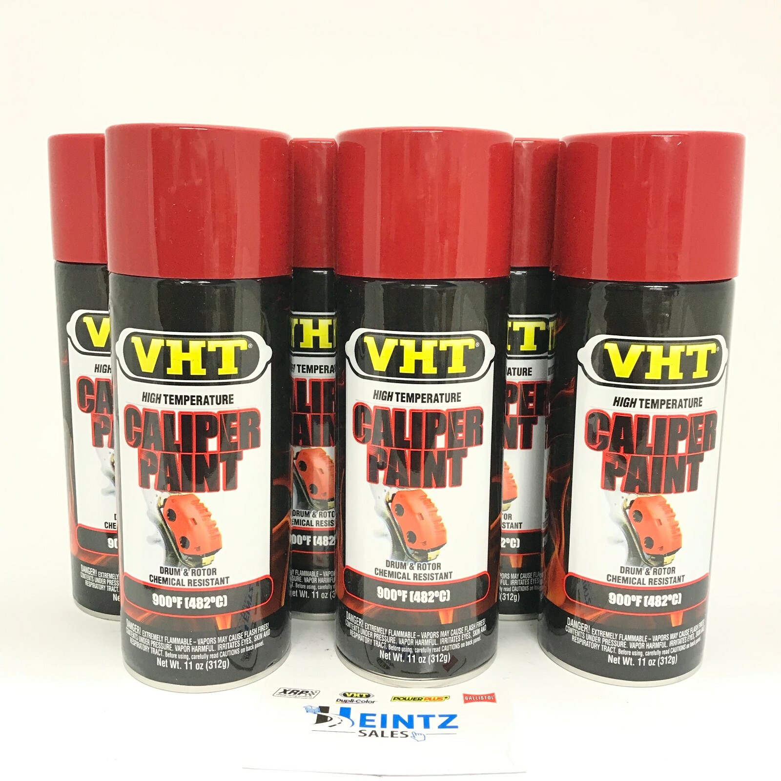 VHT SP731-6 PACK REAL RED Brake Caliper Paint  High Heat - 11 oz Aerosol