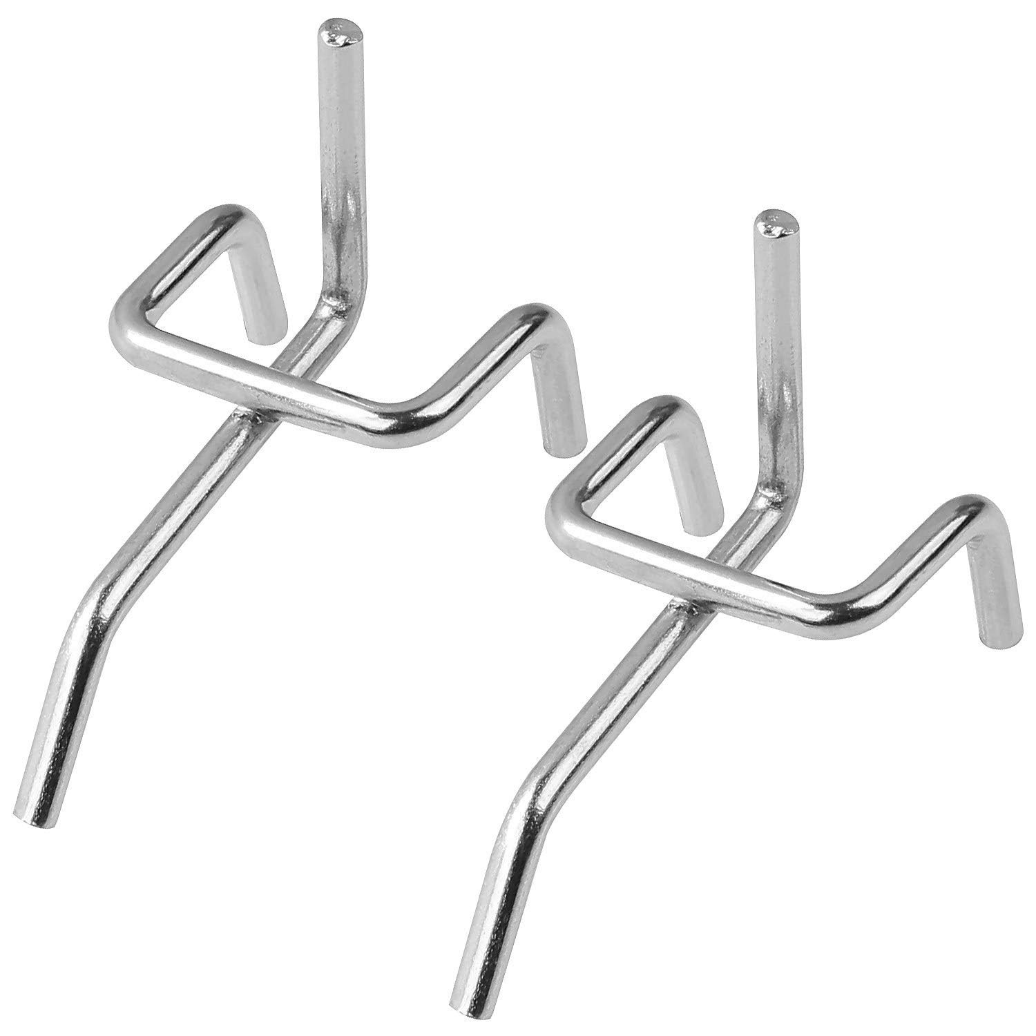 JMIATRY 100PCS Metal Pegboard Hooks 1 Inch Pegboard Hooks 1/8" Diameter Heavy...