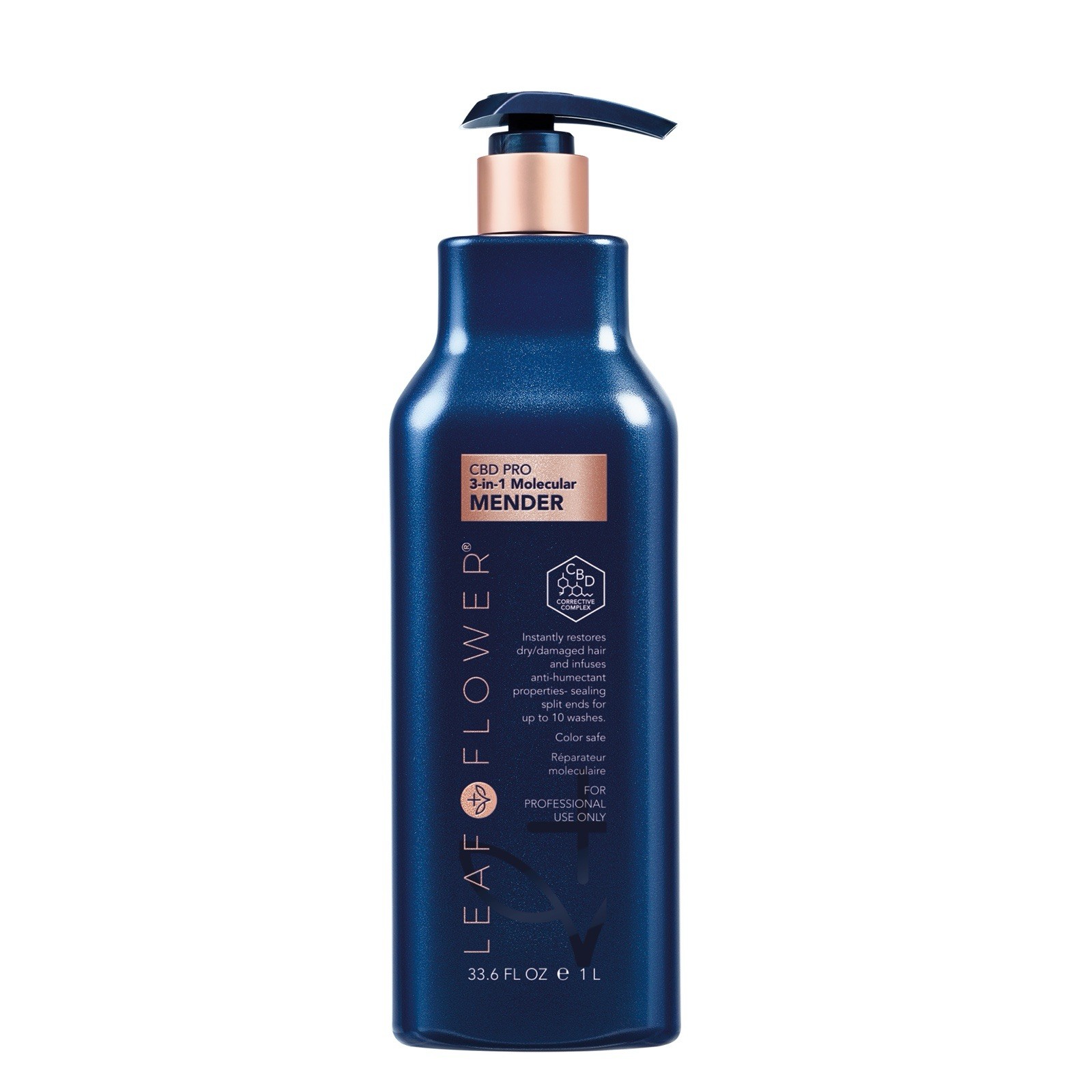 Leaf & Flower Pro 3-in-1 Molecular Mender Dry Damaged Hair Product 33.6 Fl. Oz