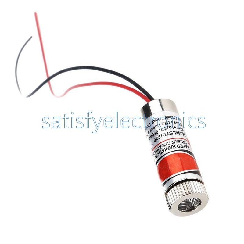 5PCS 5mW 650nm Line Red Laser ModuleFocus Adjustable Laser Head 5V Module