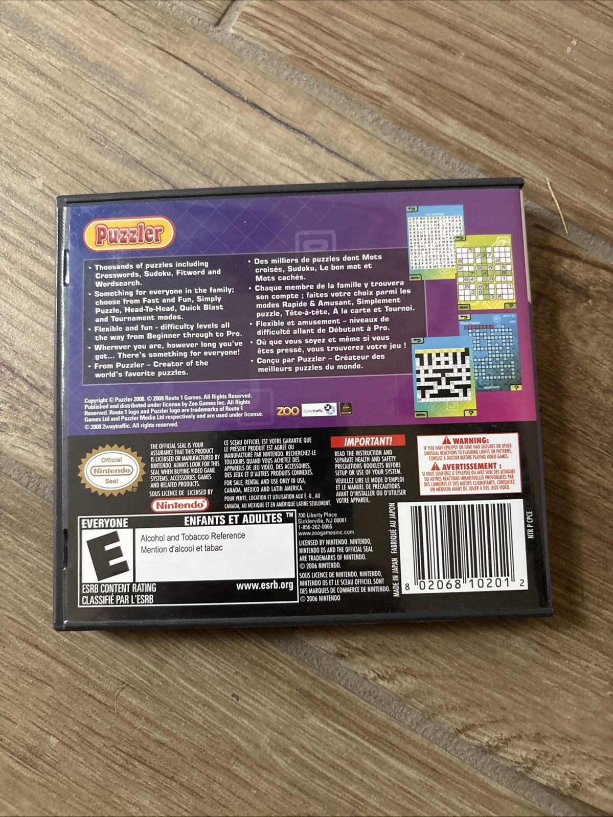 Puzzler Collection Nintendo DS- Case Only