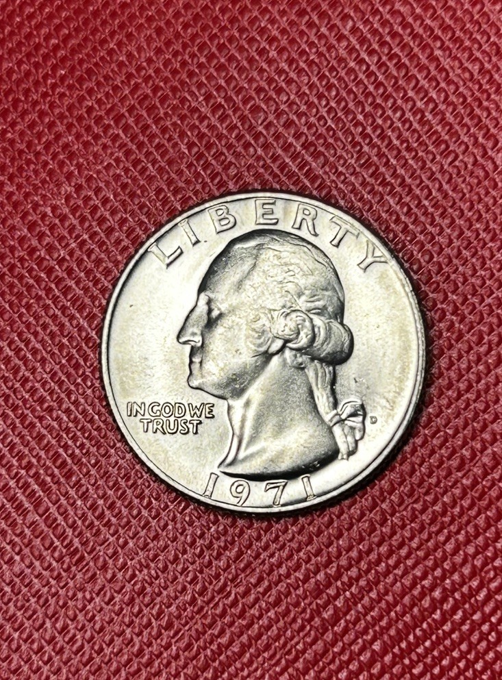 1971 D Washington Quarter Perfect Example Prooflike Brilliant Uncirculated #A233