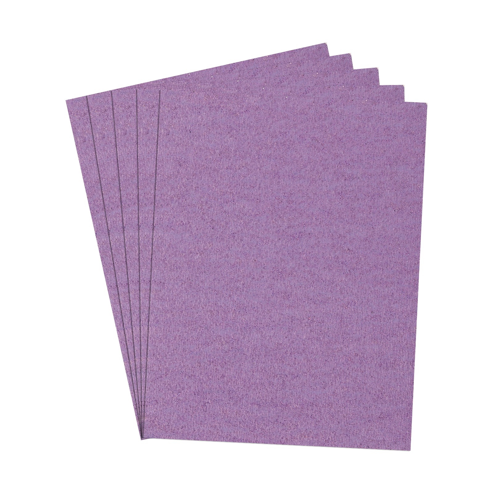 5 Pcs 60 Grit Dry Sandpapers, 4.5 x 5.5 Inch Sand Papers, Purple