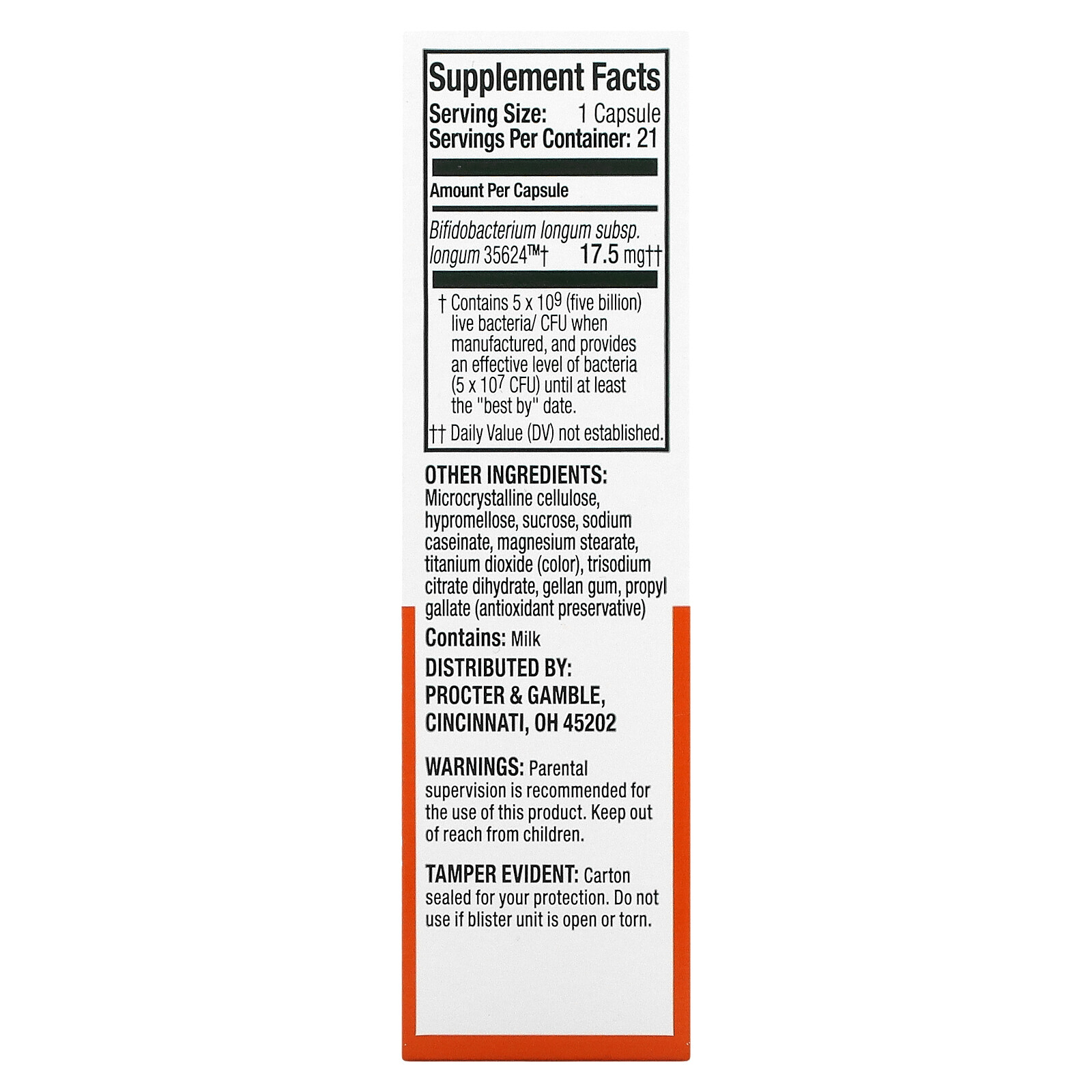 24/7 Digestive Support, Probiotic Supplement, Extra Strength, 21 Capsules