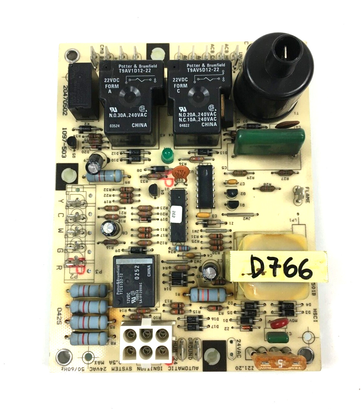 Honeywell Lennox 20470502 Furnace Control Circuit Board 1097-503 used #D766