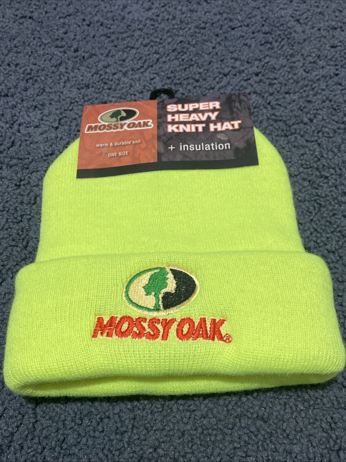 2 Pack Mossy Oak Super Heavy Knit Insulated Hat Beanie Warm,Snowboarding,skiing,