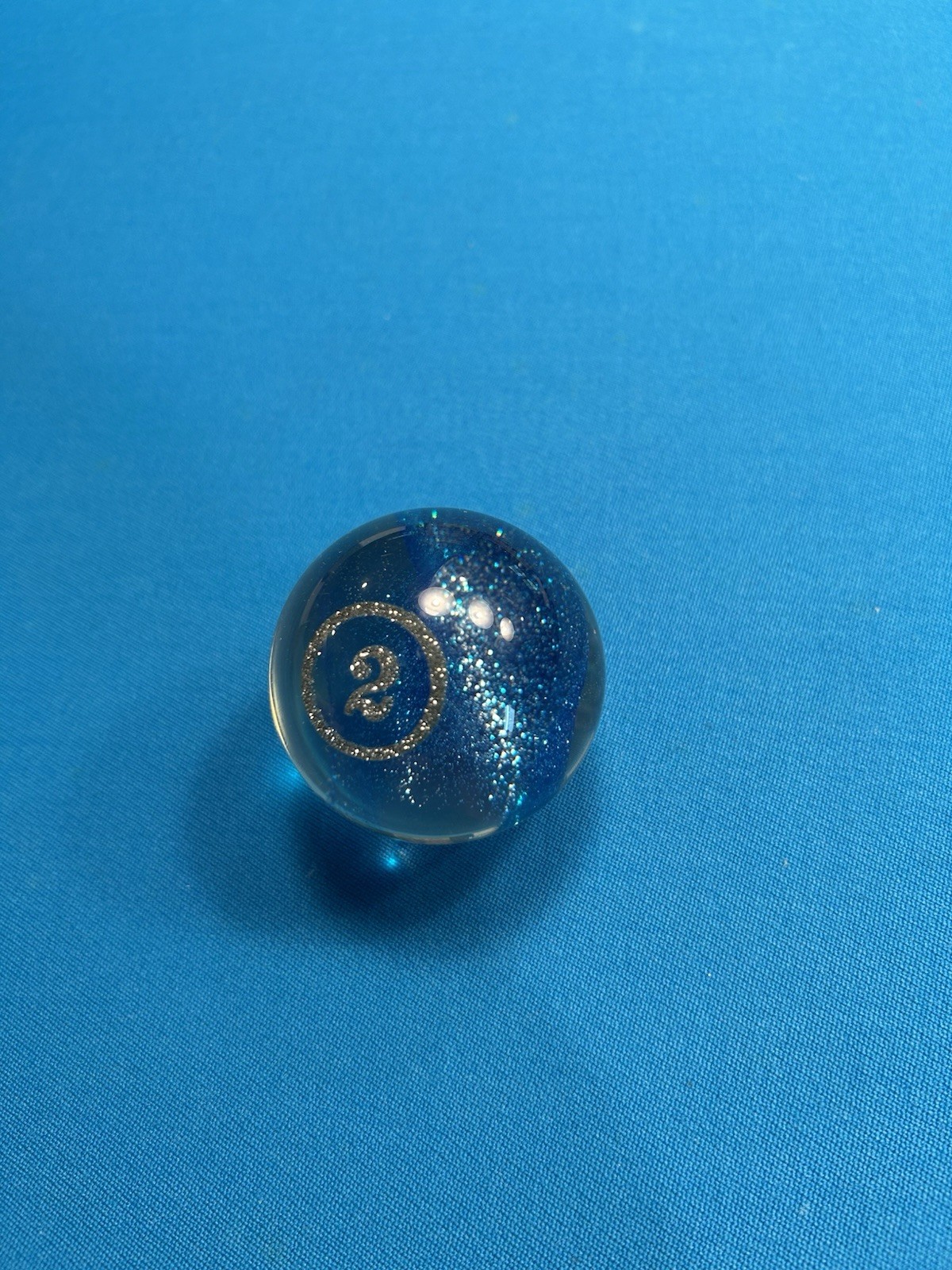 RARE! Vigma Shangra La BEAUTIFUL Glitter Individual Pool Ball 2 Ball