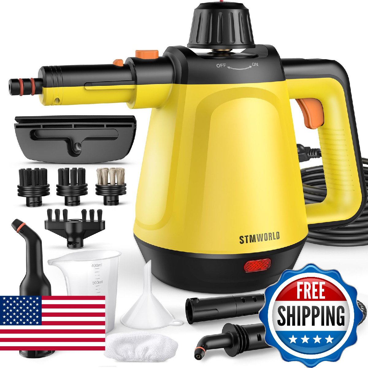 Steam Cleaner, Deep Cleaning Steam Cleaner for Home, 1200W Handheld Steam Cleane