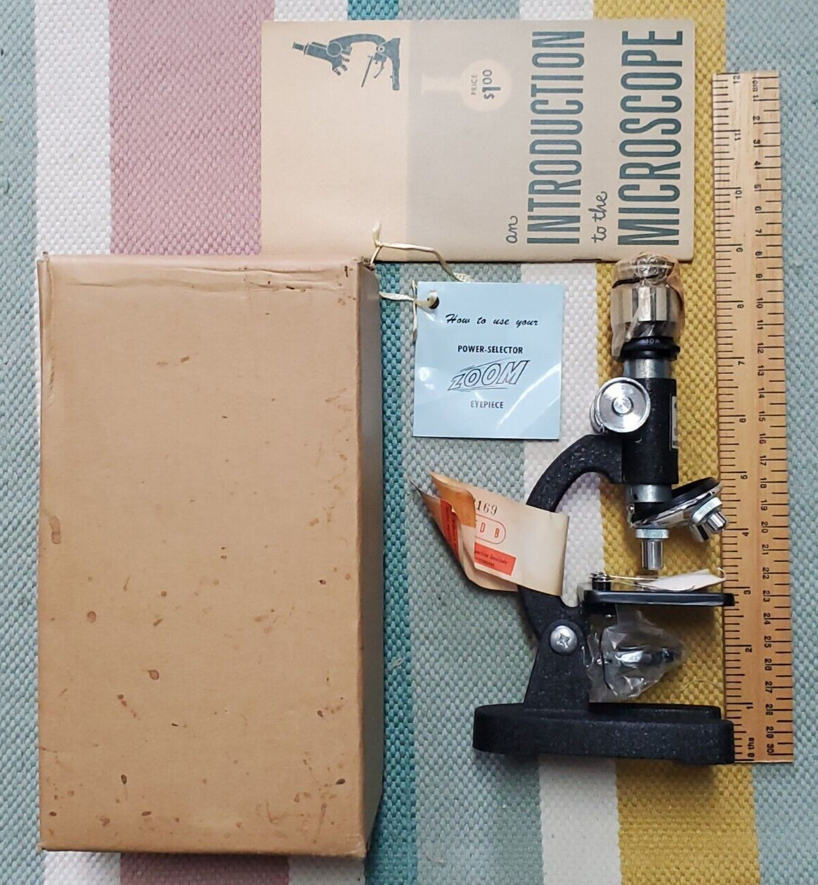 Vintage Microscope scope zoom 100-450x made in japan