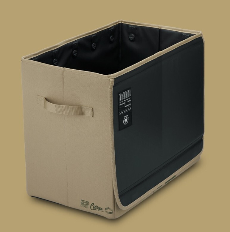 Cargo Container / Twin Trash Box / Foldable / Camping / Black / Express