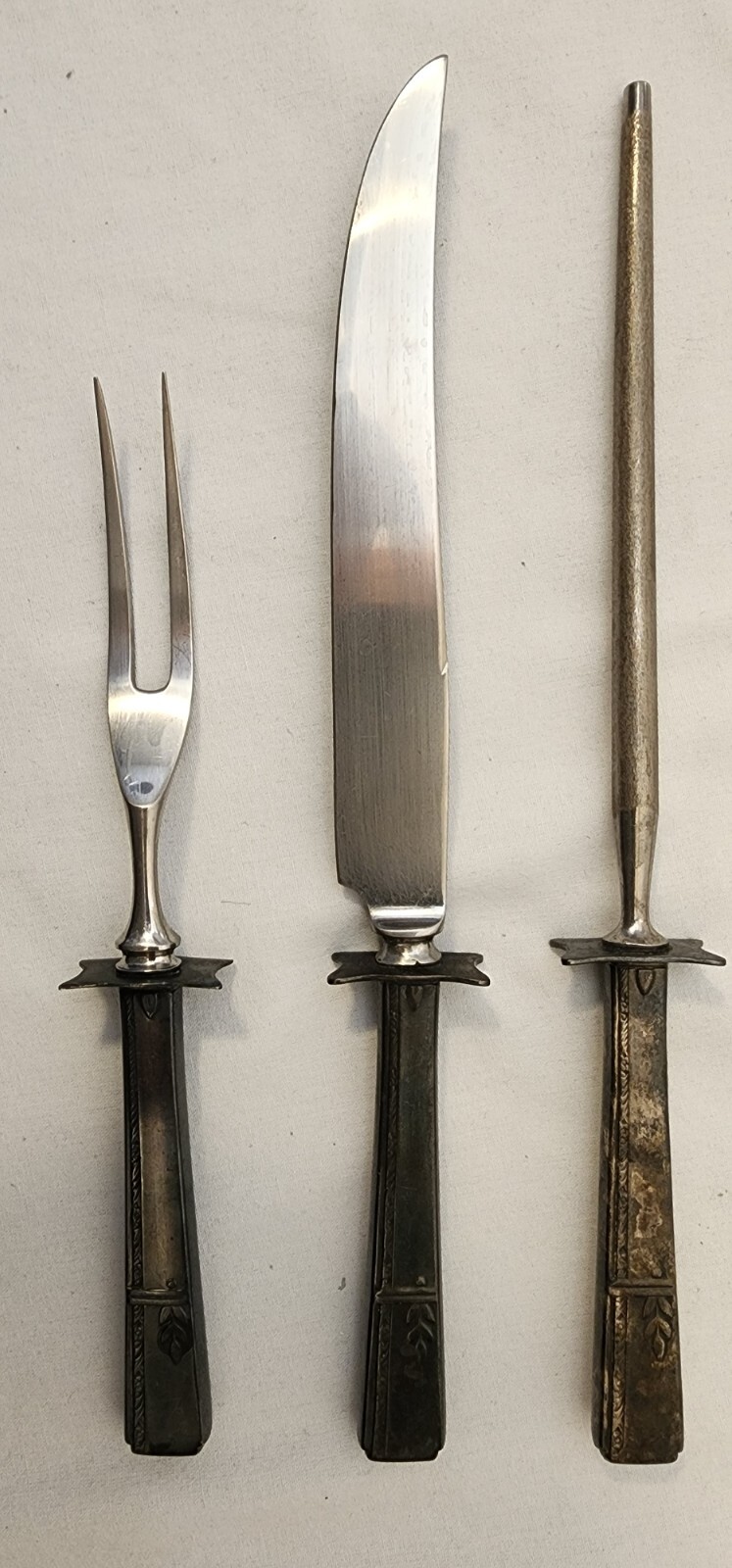 Vintage/Antique Stainless and Silver/Plated Carving Set