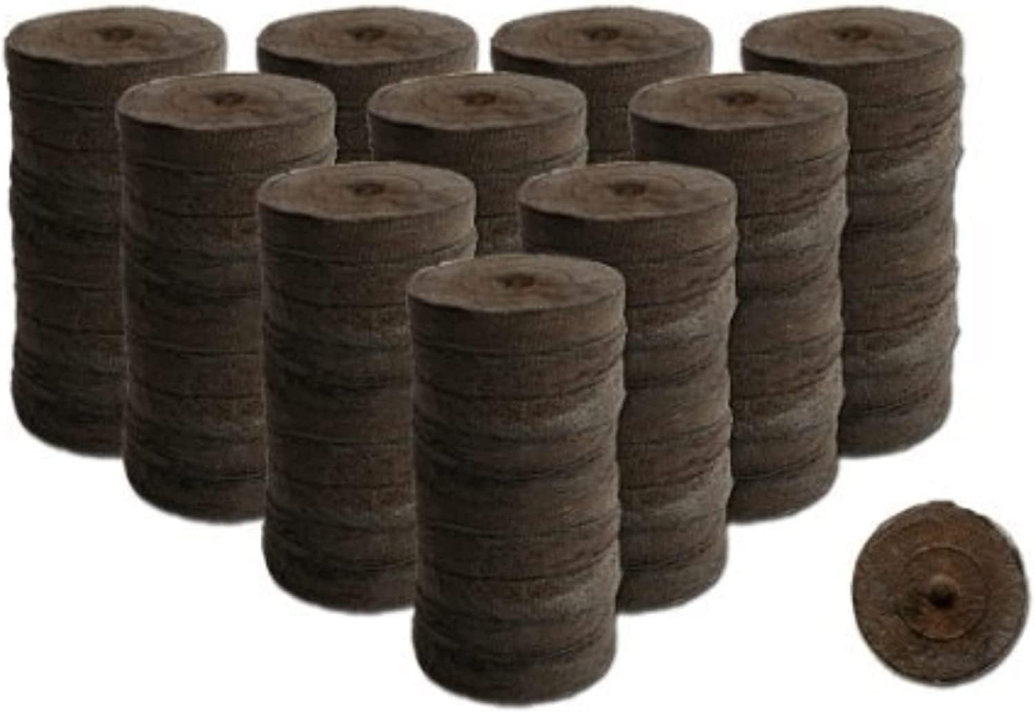100 Count- Jiffy 30 MM Peat Soil Pellets Seeds Starting Plugs: Indoor Seed Start
