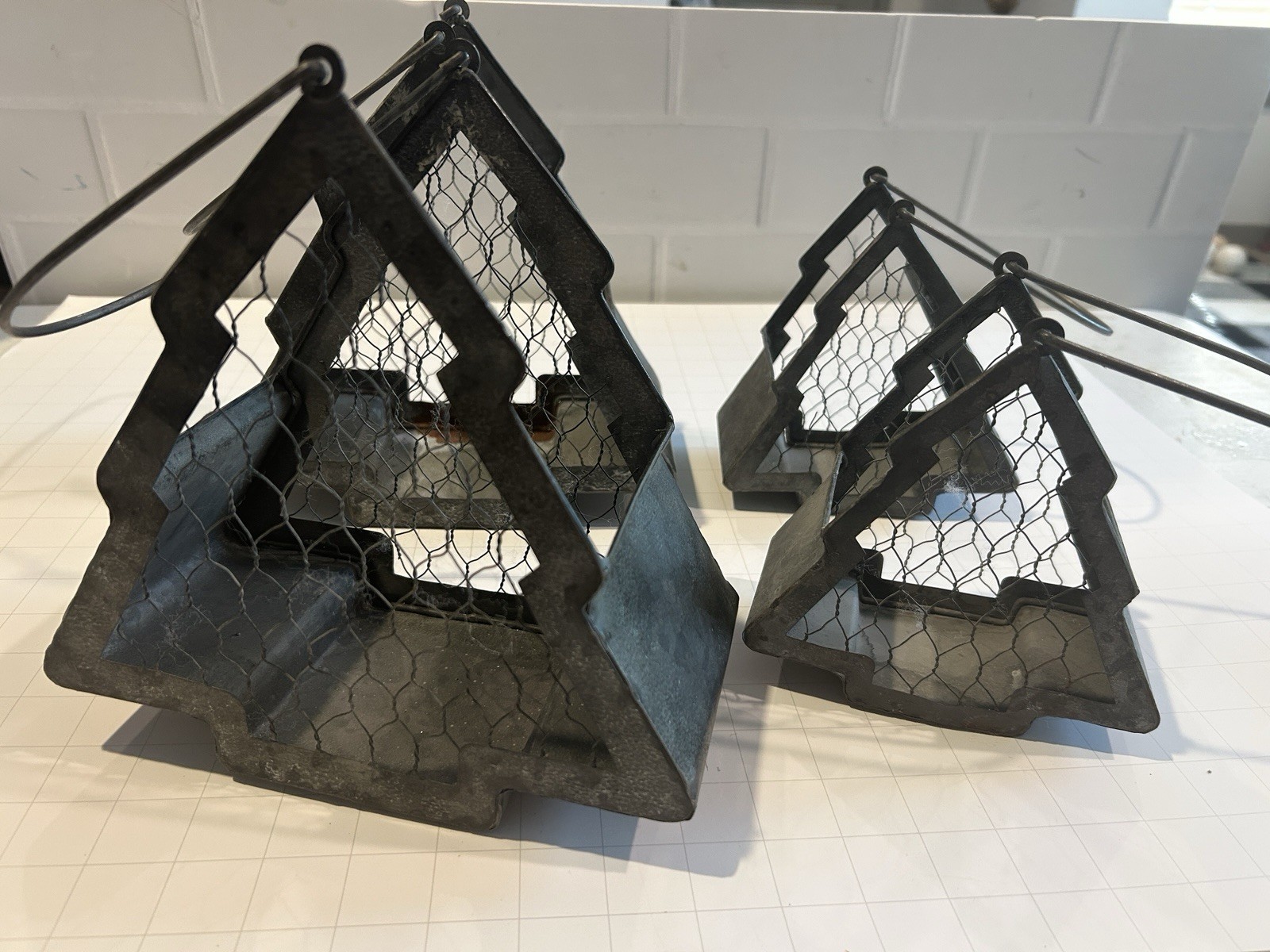 metal Christmas tree decoration basket Lot