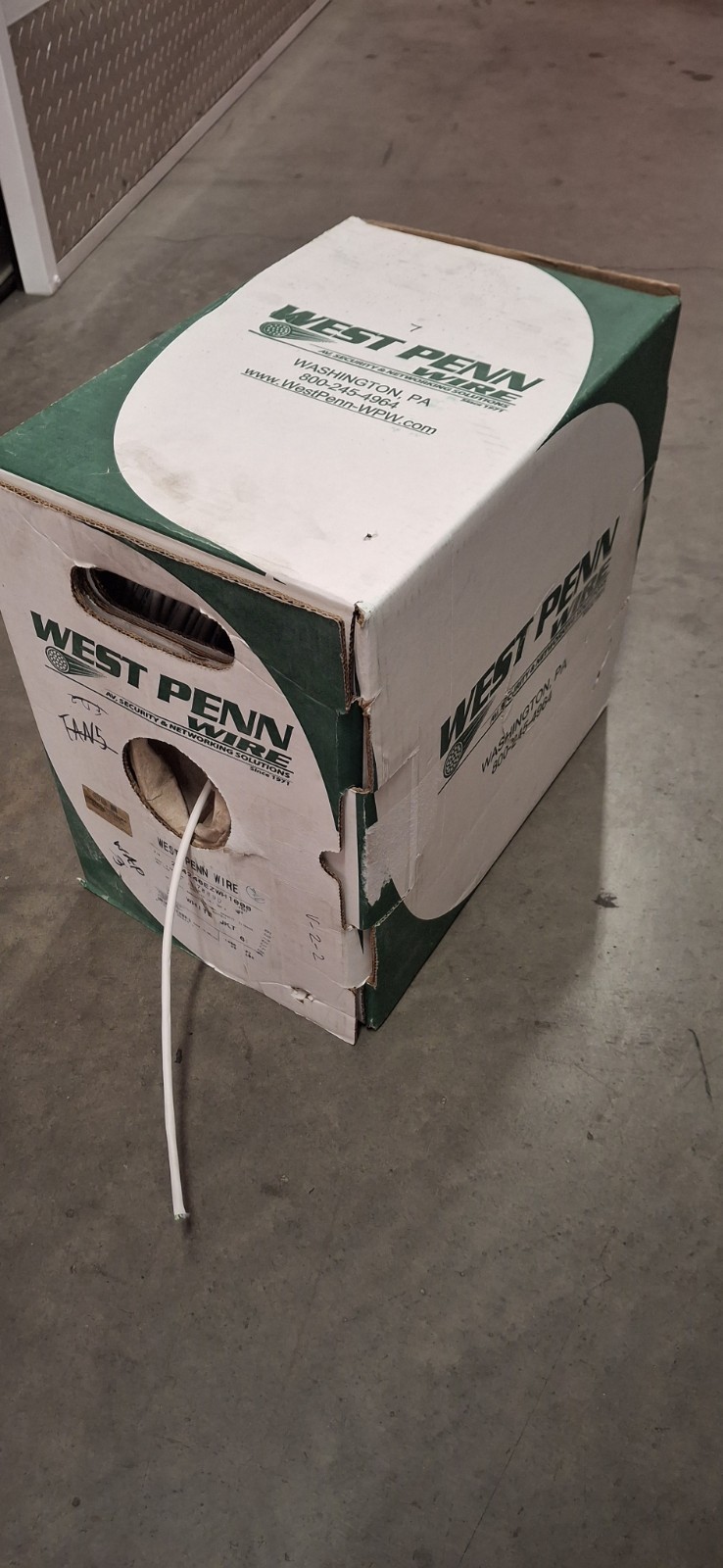 unshielded Cat-6 cable 599 ft