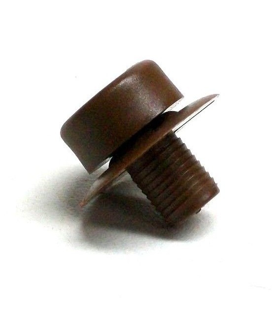 LOT OF 10 NEW TITUS Wheel Runners Dark Brown Drawer Slide Roller Press In NC