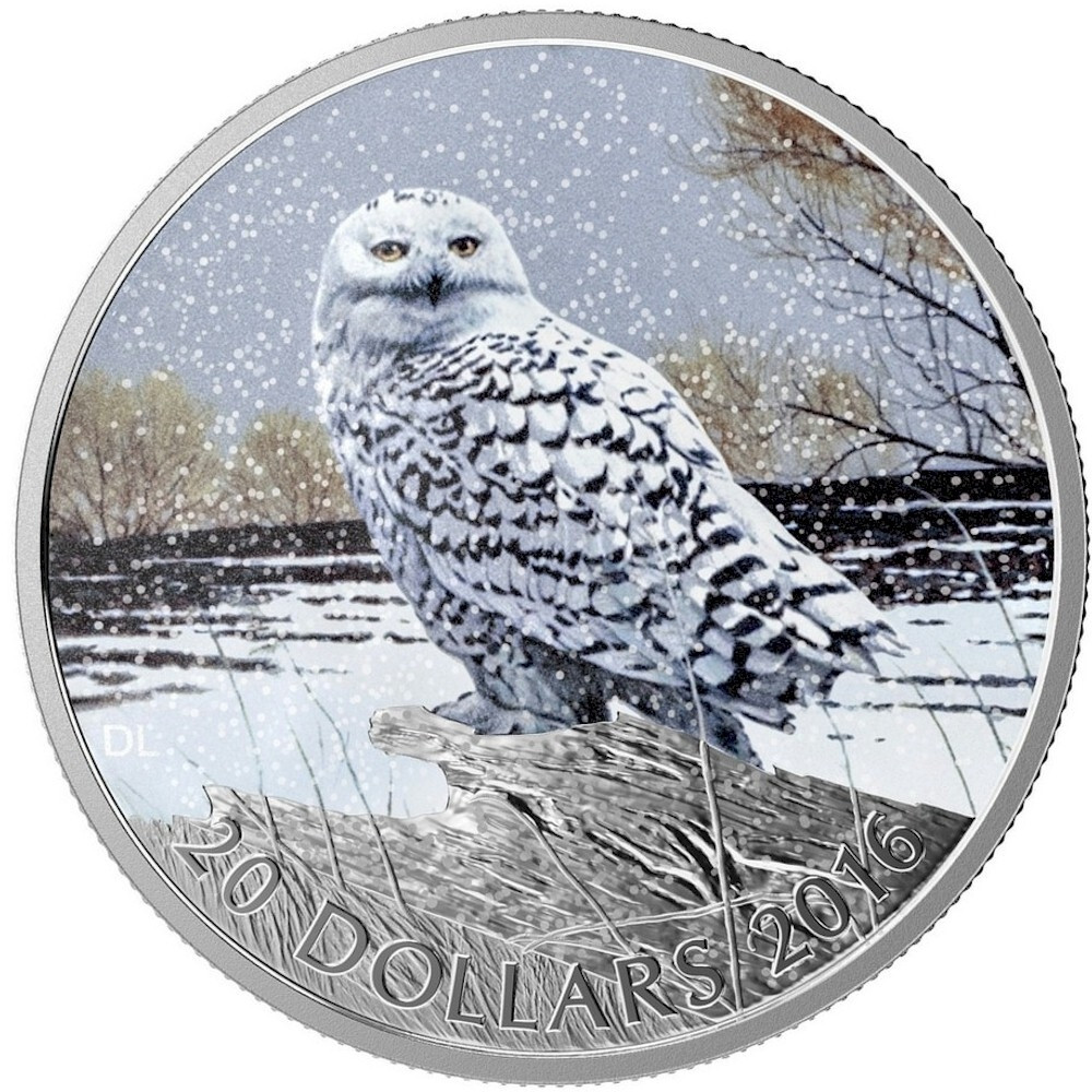 CANADA $20 2016 Silver 1oz. Proof 'Canadian Icons - Snowy Owl' Box/CoA