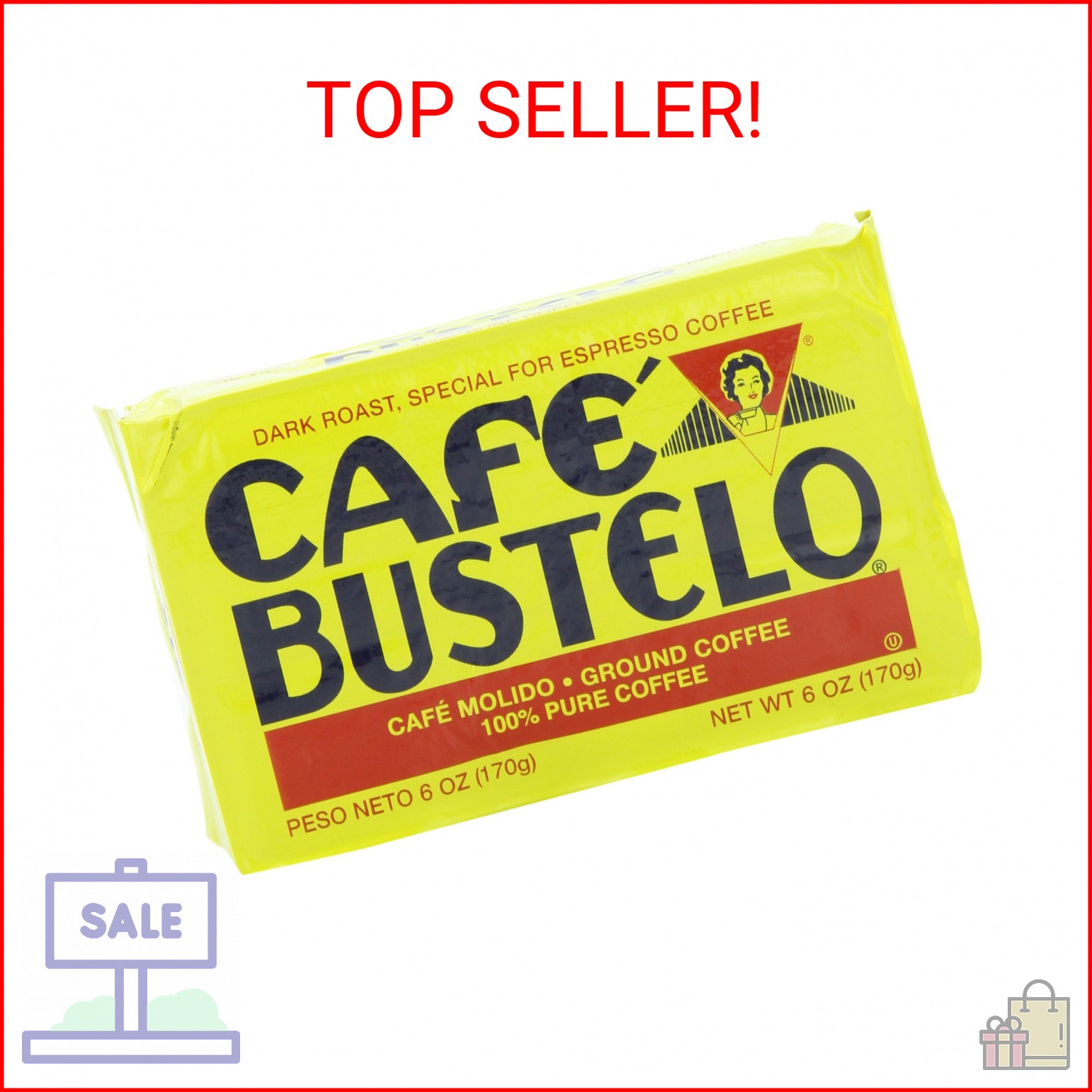 Café Bustelo Espresso Coffee, 6 Ounce