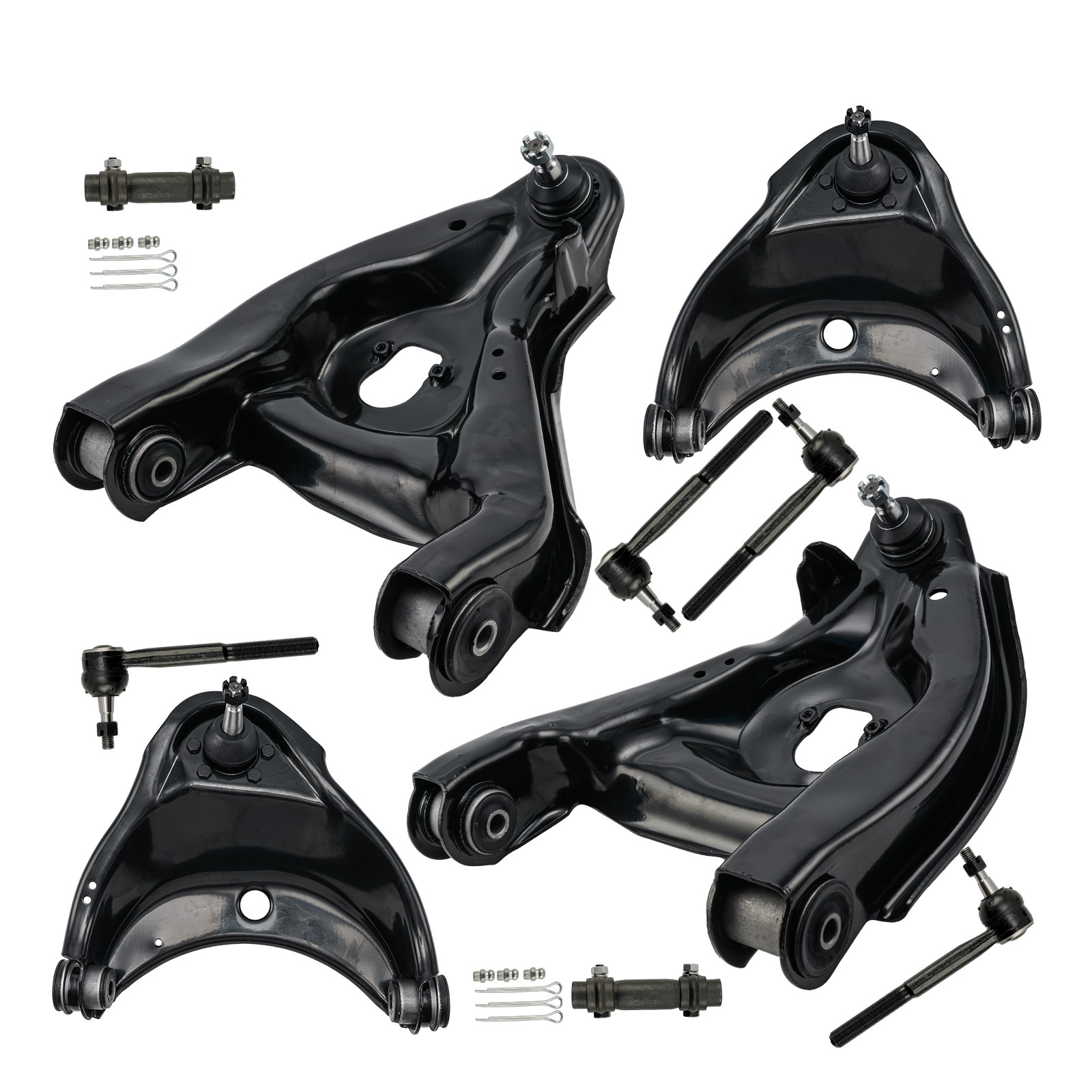10Pcs Complete Front Suspension Kit For 88-99 Chevy GMC C1500 88-00 Chevy C2500